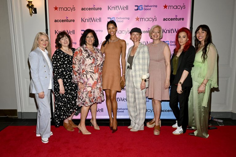 NEW YORK, NEW YORK - JUNE 05: (L-R) Andrea Weiss, Heather McIntosh, Andrea Moore, Daiane Sodre, Amber Mundinger, Susan Jurevics, Hesta Prynn and Abigail Rose attend the Delivering Good 2024 Women of Impact Summit on June 05, 2024 in New York City. (Photo by Slaven Vlasic/Getty Images for Delivering Good)